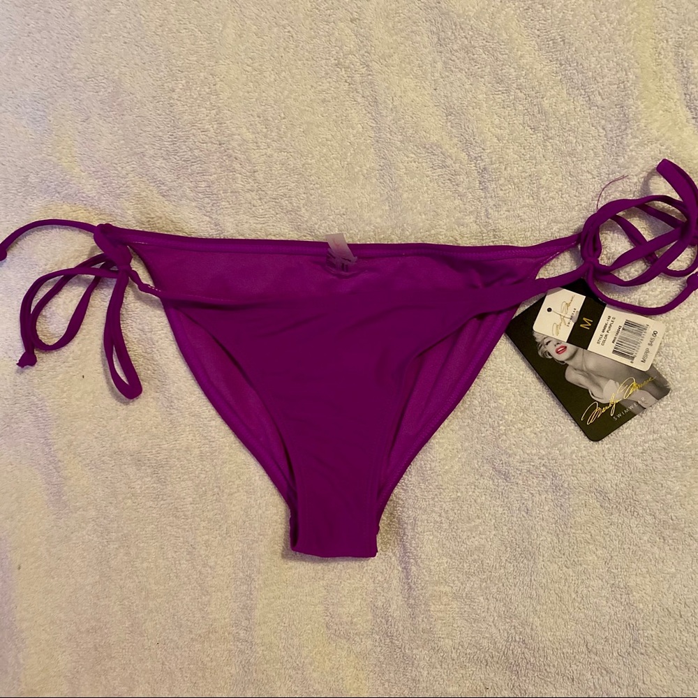 Never-worn Adjustable Purple Bikini Bottoms